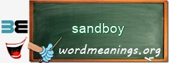 WordMeaning blackboard for sandboy